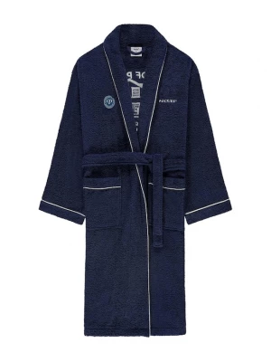 Foto van product Pockies Badjas lang navy / wit
