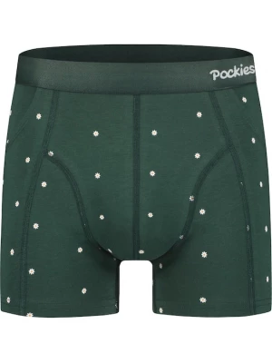 Foto van product Pockies Boxershorts curry / donkergroen / wit