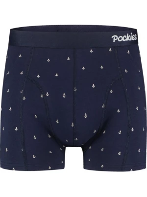 Foto van product Pockies Boxershorts donkerblauw / offwhite