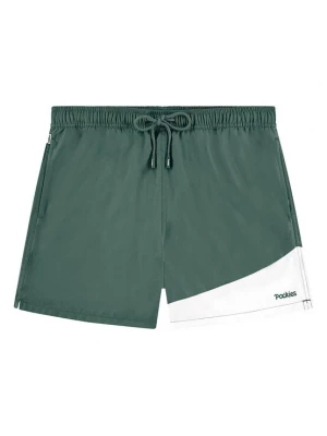 Foto van product Pockies Zwemshorts 'Lefties' groen / wit