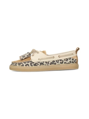Foto van product Poelman Mocassins ' SILK ' beige / lichtbeige / bruin
