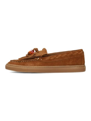 Foto van product Poelman Mocassins 'Silk' bruin