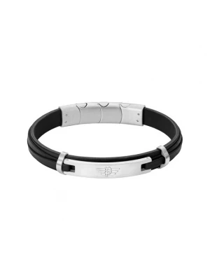 Foto van product POLICE Armband 'Looper' zwart / zilver