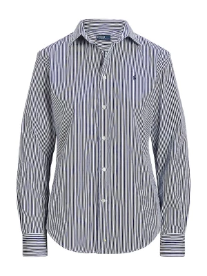 Foto van product Polo Ralph Lauren Blouse donkerblauw / wit