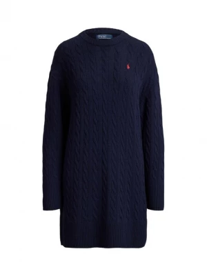 Foto van product Polo Ralph Lauren Gebreide jurk navy / kersrood