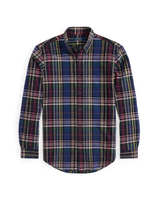 Foto van product Polo Ralph Lauren Overhemd navy / geel / wijnrood / wit