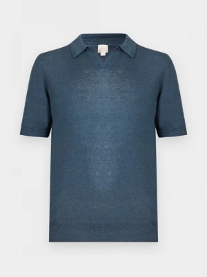 Foto van product Poloshirt 120% Lino blauw