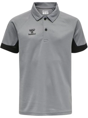 Foto van product Poloshirt Hummel grijs gemêleerd