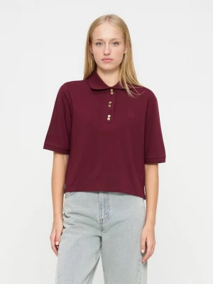 Foto van product Poloshirt Sandro bordeauxrood