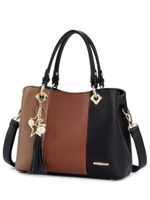 Foto van product Pomelo Best Handtas 'Pomelo Best Damen Handtasche Neapolitan Style' bruin