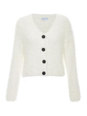 Foto van product Poomi Gebreid vest zwart / wit