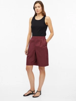 Foto van product Popeline bermuda broek met plooien s.Oliver rood
