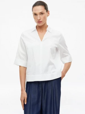 Foto van product Popeline blouse met korte mouwen en losse pasvorm s.Oliver wit