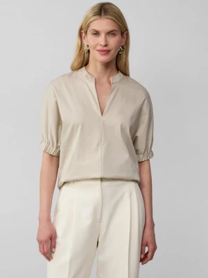 Foto van product Popeline blouse met oversized schouders en tuniekhals s.Oliver beżowy