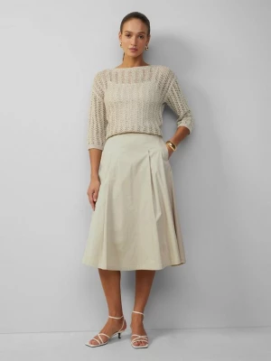 Foto van product Popeline rok met een relaxed fit en elastische band s.Oliver beżowy