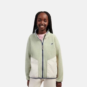 Foto van product Premium Borg Fleece Zip Thru Funnel New Balance beżowy