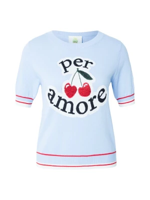 Foto van product PRINCESS GOES HOLLYWOOD Trui lichtblauw / smaragd / rood / wit