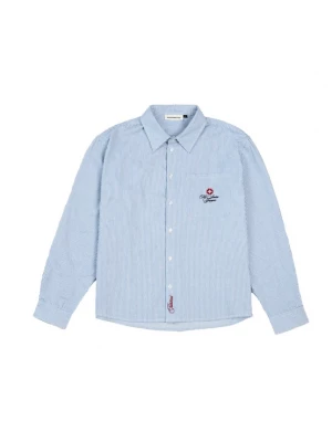 Foto van product Prohibited Overhemd 'The Swiss Yuppie' blauw / wit