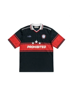 Foto van product Prohibited Shirt 'Basler' rood / zwart / wit