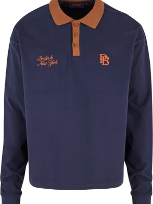Foto van product Prohibited Shirt donkerblauw / bruin / oranje