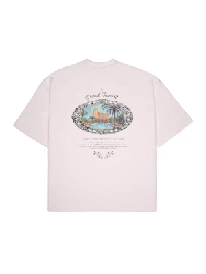 Foto van product Prohibited Shirt 'Grand Pool' hemelsblauw / lichtoranje / rosé / zwart