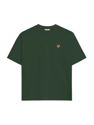 Foto van product Prohibited Shirt 'Office' donkergroen / oranje / wit