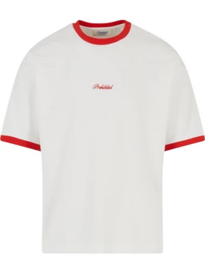 Foto van product Prohibited Shirt 'Palermo' rood / wit