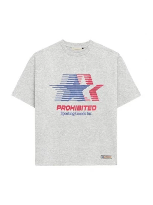 Foto van product Prohibited Shirt 'Sporting Goods' blauw / grijs gemêleerd / rood