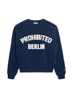 Foto van product Prohibited Sweatshirt 'Berlin' marine / wolwit
