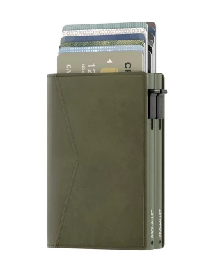 Foto van product Prowallet Portemonnee 'Pasjeshouder Double' olijfgroen