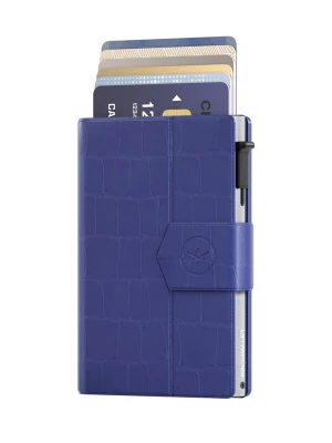 Foto van product Prowallet Portemonnee 'Pasjeshouder Plus Croco' blauw
