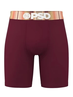 Foto van product PSD Boxershorts abrikoos / wijnrood / wit