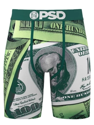 Foto van product PSD Boxershorts 'Green Bens' smaragd / lichtgroen / donkergroen / wit