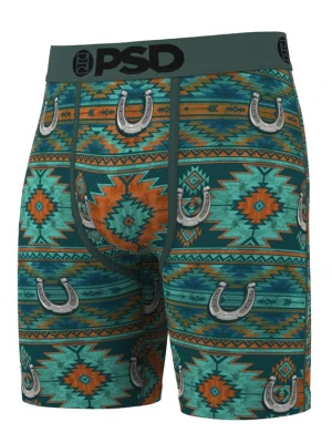 Foto van product PSD Boxershorts turquoise / donkergroen / donkeroranje