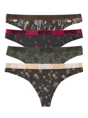 Foto van product PSD String 'Floanda' beige / kaki / bordeaux / natuurwit