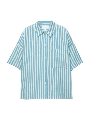 Foto van product Pull&Bear Blouse lichtblauw / wit