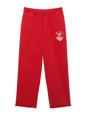 Foto van product Pull&Bear Broek 'VARSITY STWD' rood / offwhite