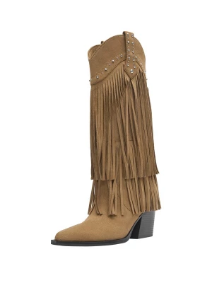 Foto van product Pull&Bear Cowboylaarzen camel / zilver