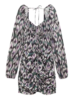 Foto van product Pull&Bear Jurk antraciet / groen / lichtlila / wit