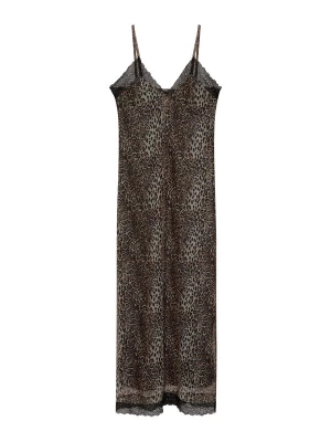 Foto van product Pull&Bear Jurk bruin / lichtgrijs / zwart