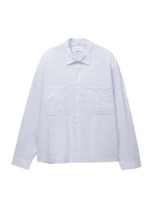 Foto van product Pull&Bear Overhemd indigo / wit