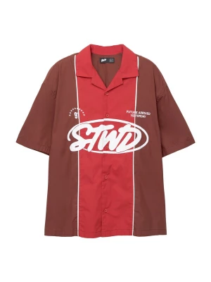 Foto van product Pull&Bear Overhemd 'STWD' rood / donkerrood / wit