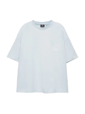 Foto van product Pull&Bear Shirt lichtblauw / geel / grijs / wit