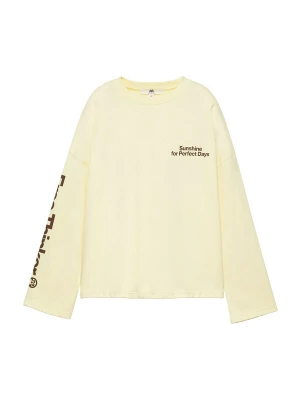 Foto van product Pull&Bear Sweatshirt 'PACIFIC SOL' chocoladebruin / pasteelgeel / donkeroranje