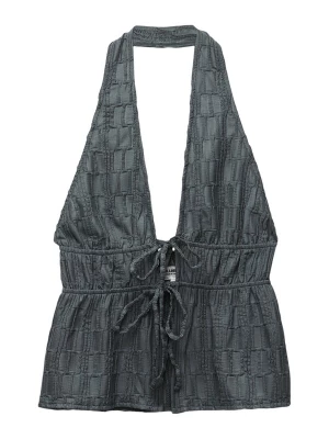 Foto van product Pull&Bear Top donkergrijs
