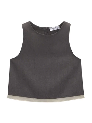 Foto van product Pull&Bear Top donkergrijs / natuurwit