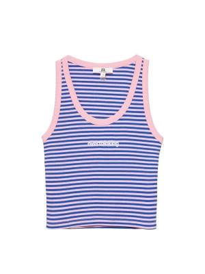 Foto van product Pull&Bear Top 'PACIFIC' blauw / rosa / wit