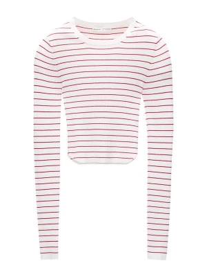 Foto van product Pull&Bear Trui karmijnrood / wit