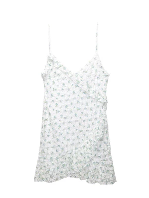 Foto van product Pull&Bear Zomerjurk lichtblauw / groen / wit