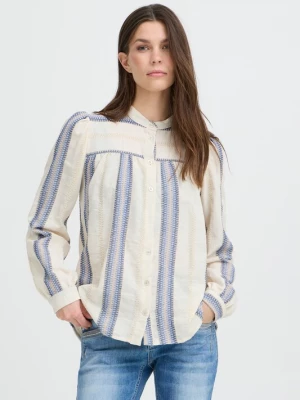 Foto van product Pulz Blouse 'ADOLA' blauw / eierschaal